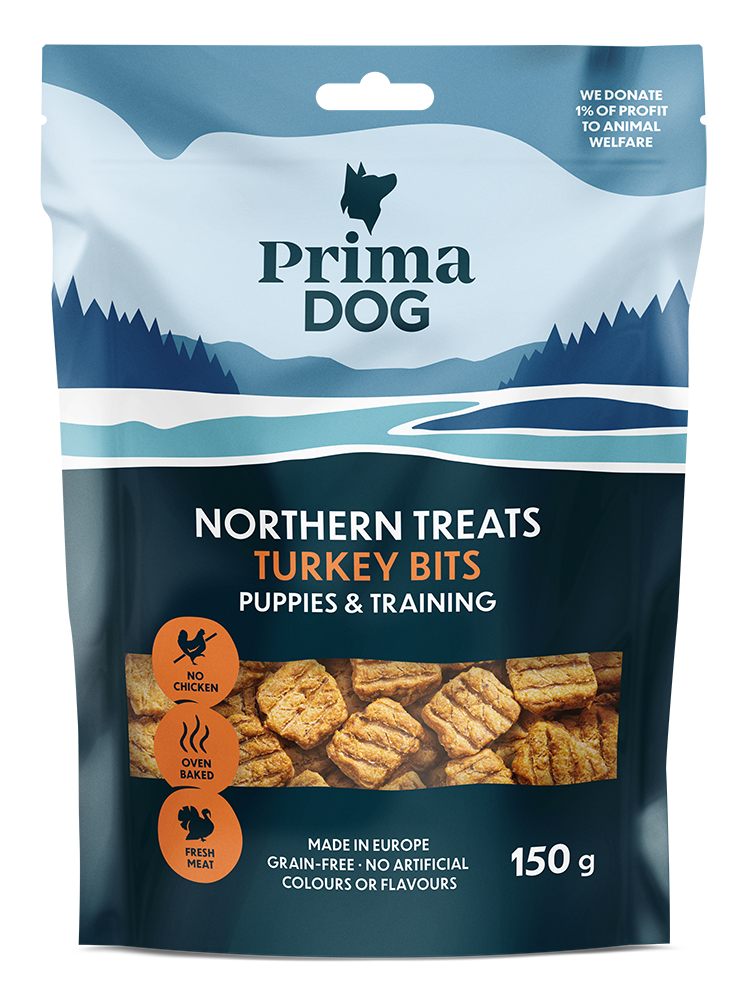 PD NT Bits Kalkon för Valpar & Träning 150g