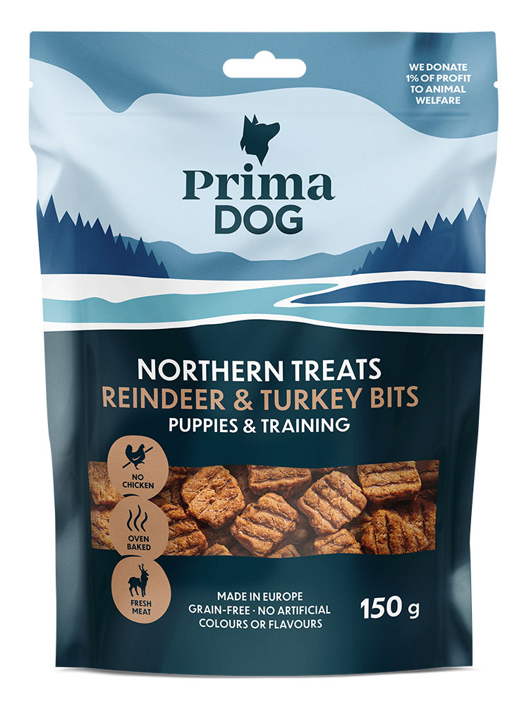 PD NT Bits Ren & Kalkon för Valpar & Träning 150g