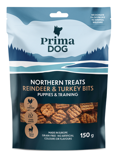 PD NT Bits Ren & Kalkon för Valpar & Träning 150g