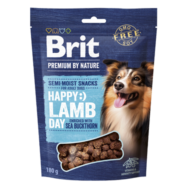 Brit PbN Semi-moist Snacks Lamm & Havtorn 180g