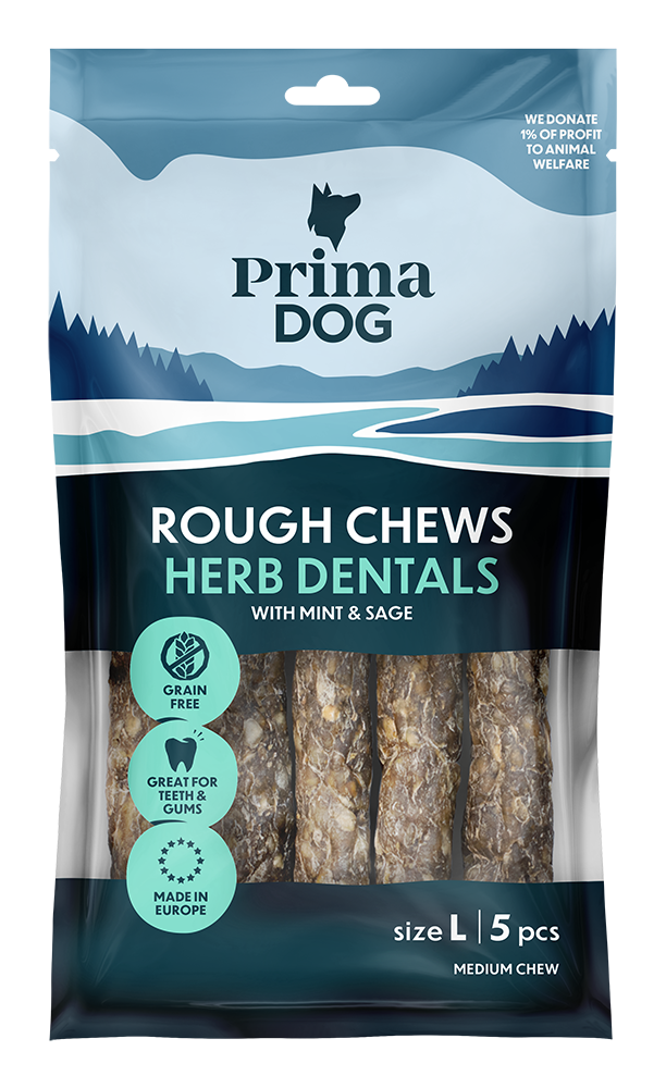 PD Rough Chews Dental Mynta & Salvia L 15cm, 175g