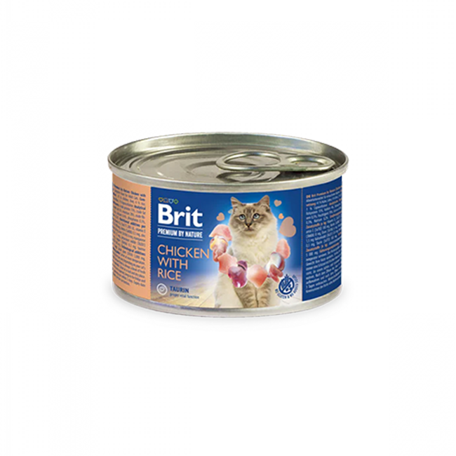 Brit PbN Katt Kyckling & Ris 200g