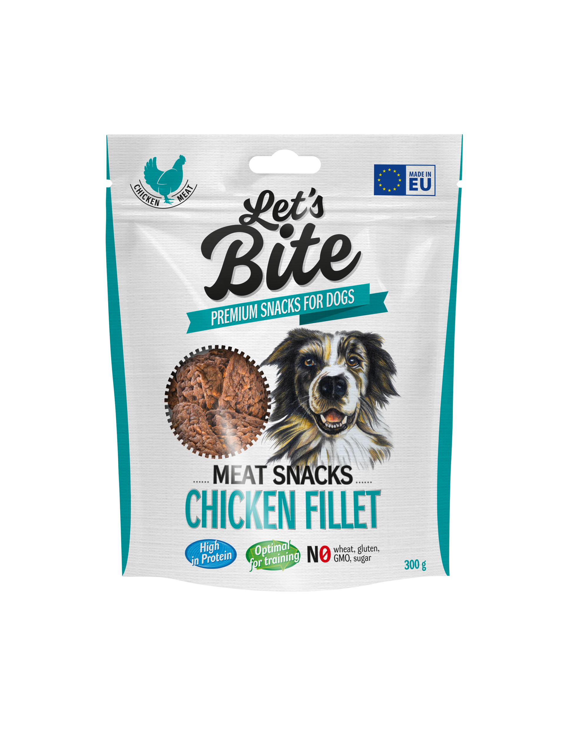 Let´s Bite Meat Snacks. Kycklingfile 300g