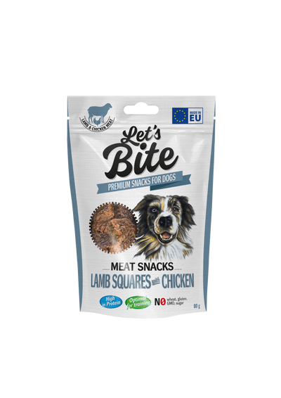 Let´s Bite Meat Snacks. Lammrutor med kyckling 80g
