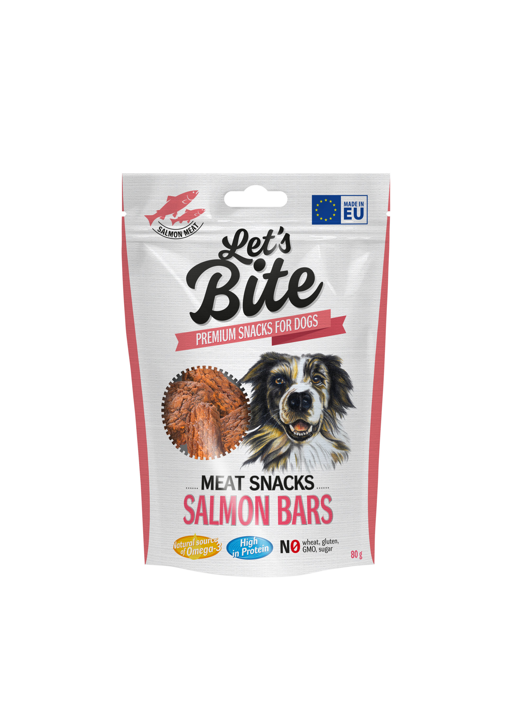 Let´s Bite Meat Snacks. Laxbars 80g
