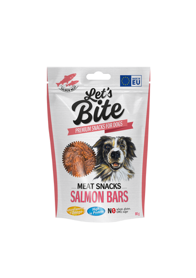 Let´s Bite Meat Snacks. Laxbars 80g