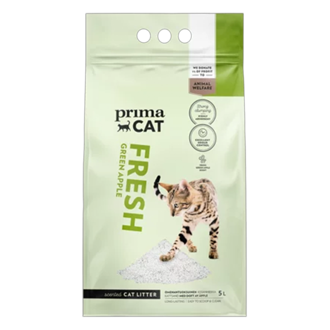 PC Fresh Apple Kattsand, Vit 5L