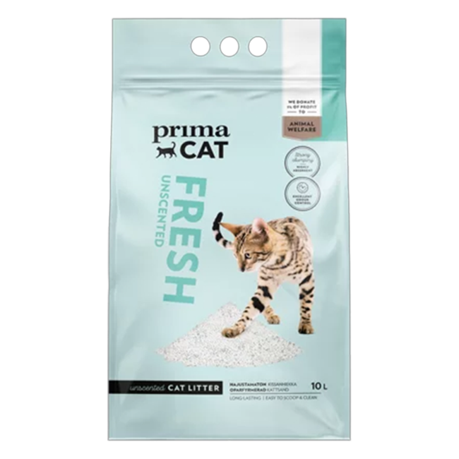 PC Fresh Unscented Kattsand, Vit 10L