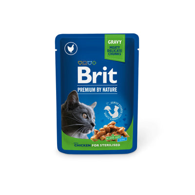 Brit Premium Katt Sterilized Kyckling i Sås 100g
