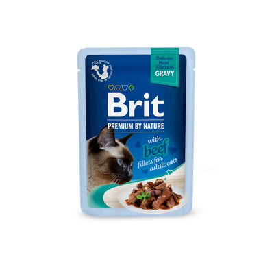 Brit PbN Katt Filéer i Sås Biff 85g