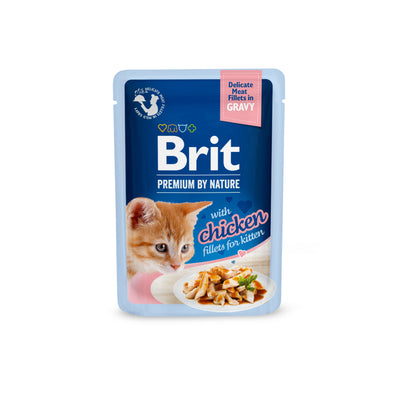 Brit PbN Katt Kitten Filéer i Sås Kyckling 85g