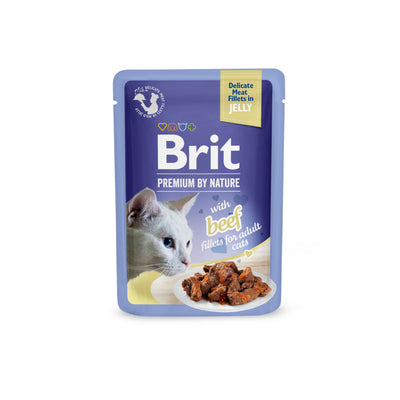 Brit PbN Katt Filéer i Gelé Biff 85g