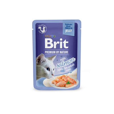 Brit PbN Katt Filéer i Gelé Lax 85g