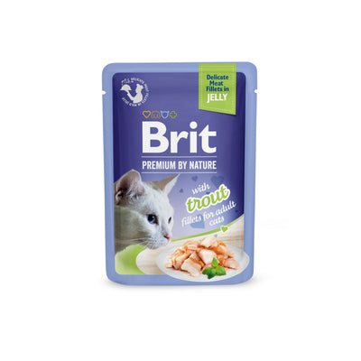 Brit PbN Katt Filéer i Gelé Öring 85g