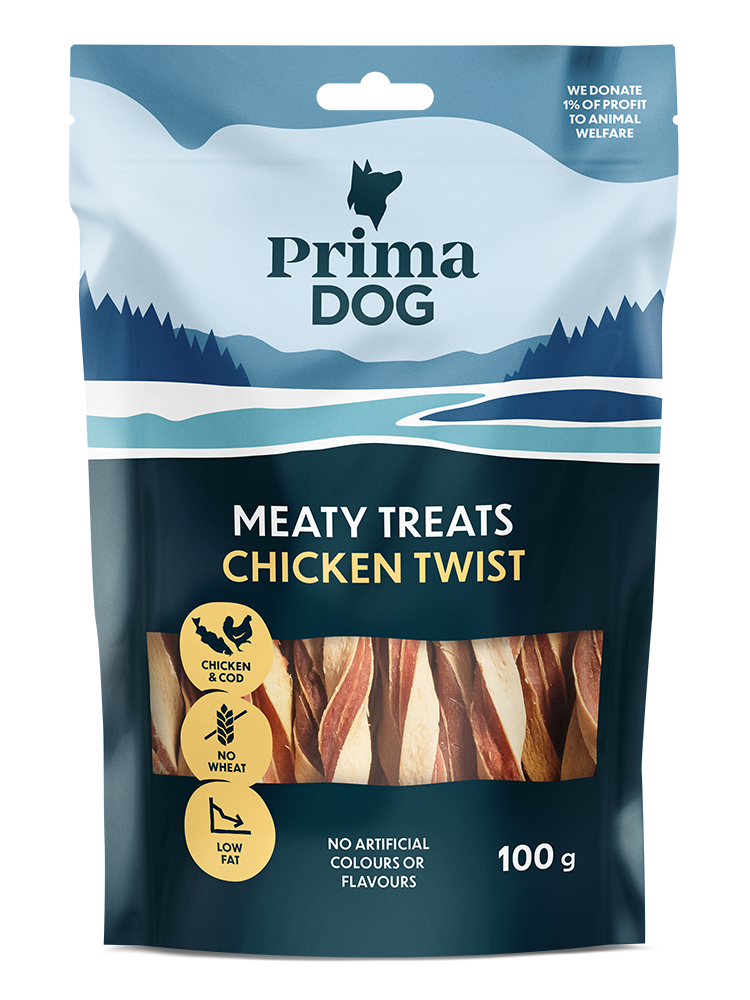 PD Meaty Treats Kycklingtwist 100g