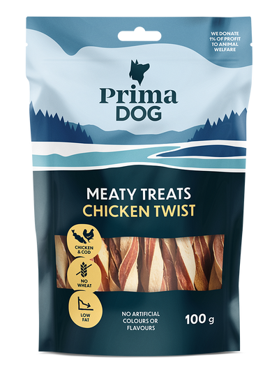 PD Meaty Treats Kycklingtwist 100g