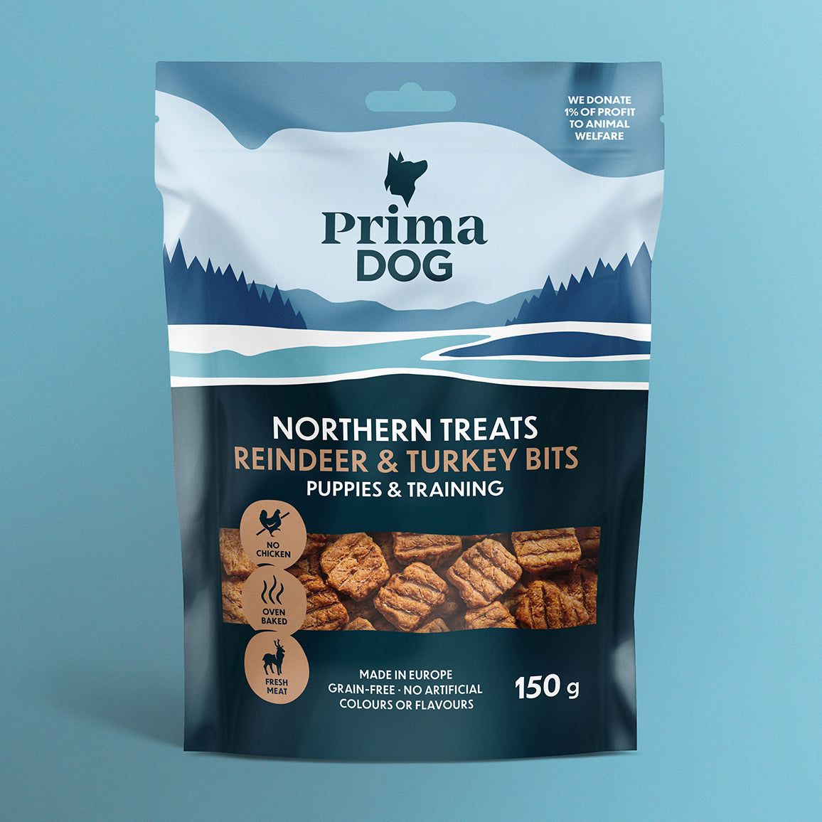 PD NT Bits Ren & Kalkon för Valpar & Träning 150g