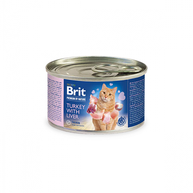 Brit PbN Katt Kalkon & Lever 200g
