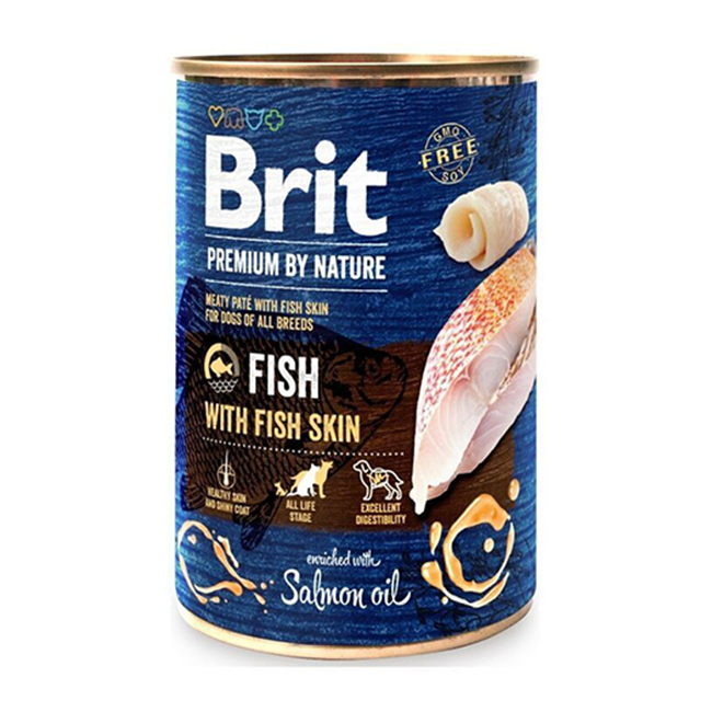 Brit PbN Fisk & Fiskskinn 400g