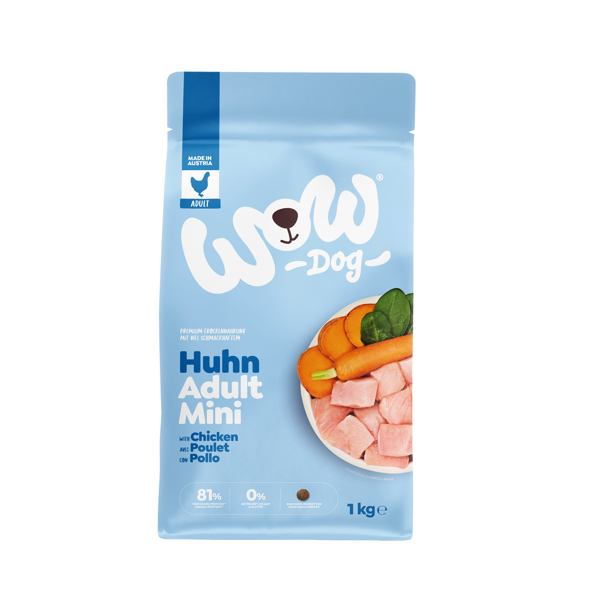 WOW TORRFODER Minis VUXEN Kyckling 1kg