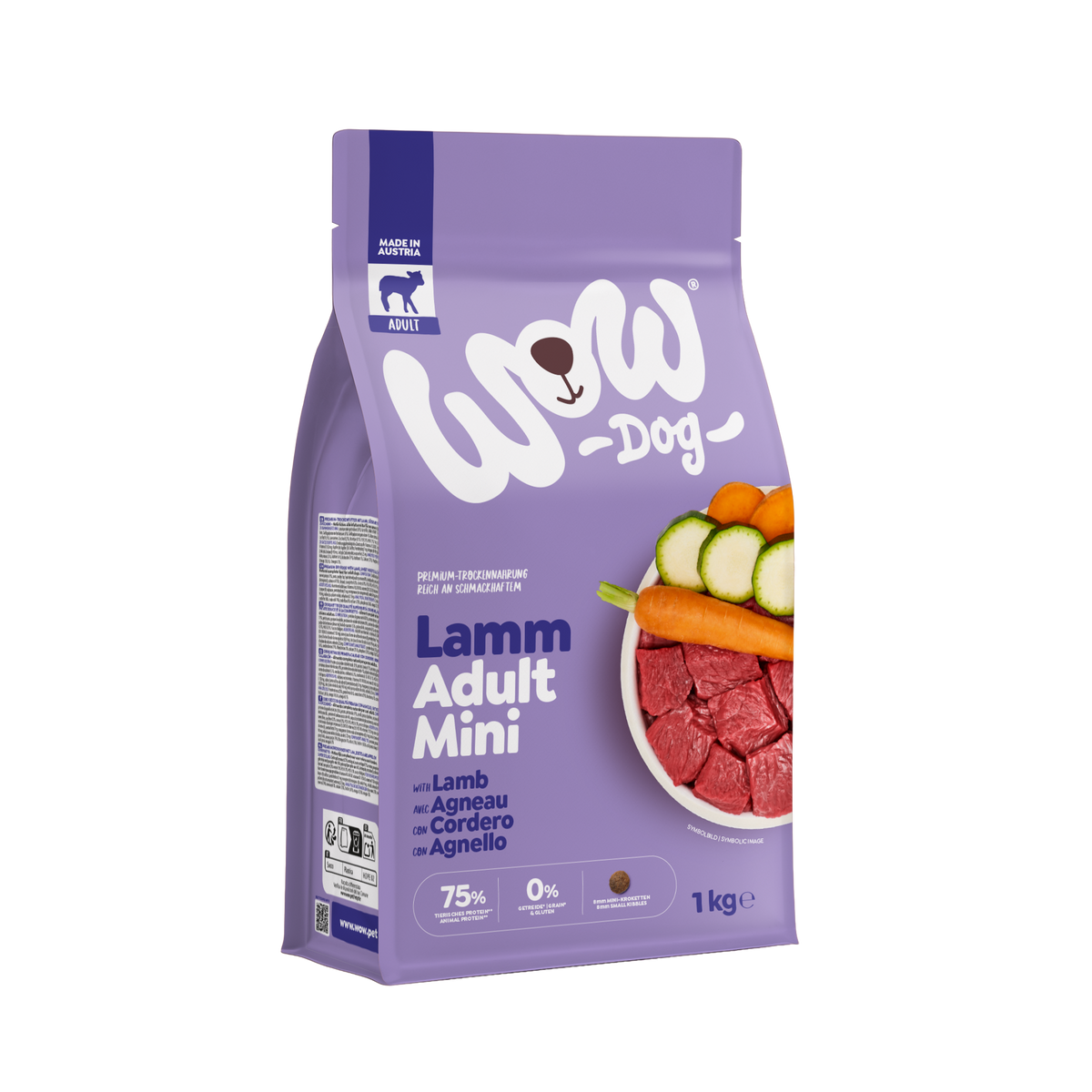 WOW TORRFODER Minis VUXEN med Lamm 1kg