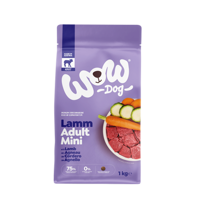WOW TORRFODER Minis VUXEN med Lamm 1kg