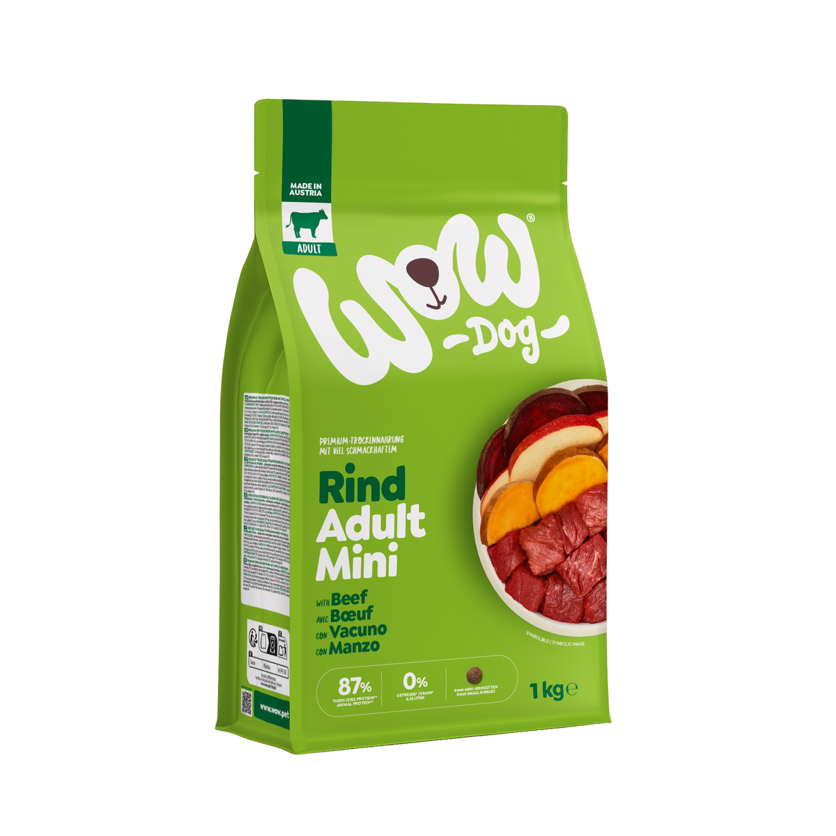 WOW TORRFODER Minis VUXEN Biff 1kg