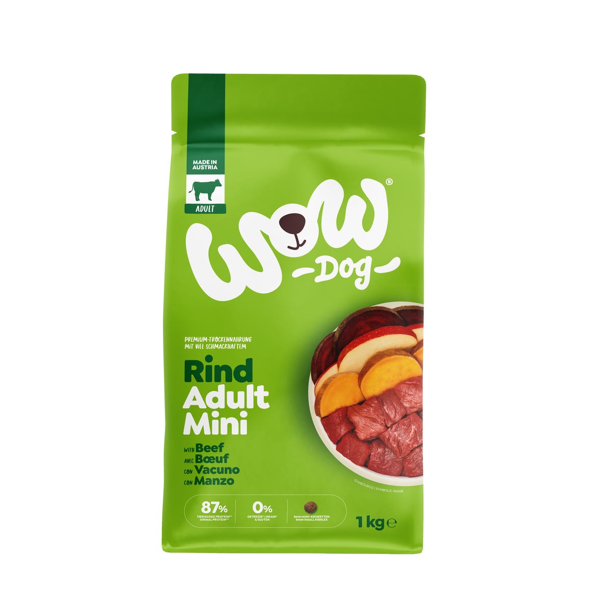 WOW TORRFODER Minis VUXEN Biff 1kg