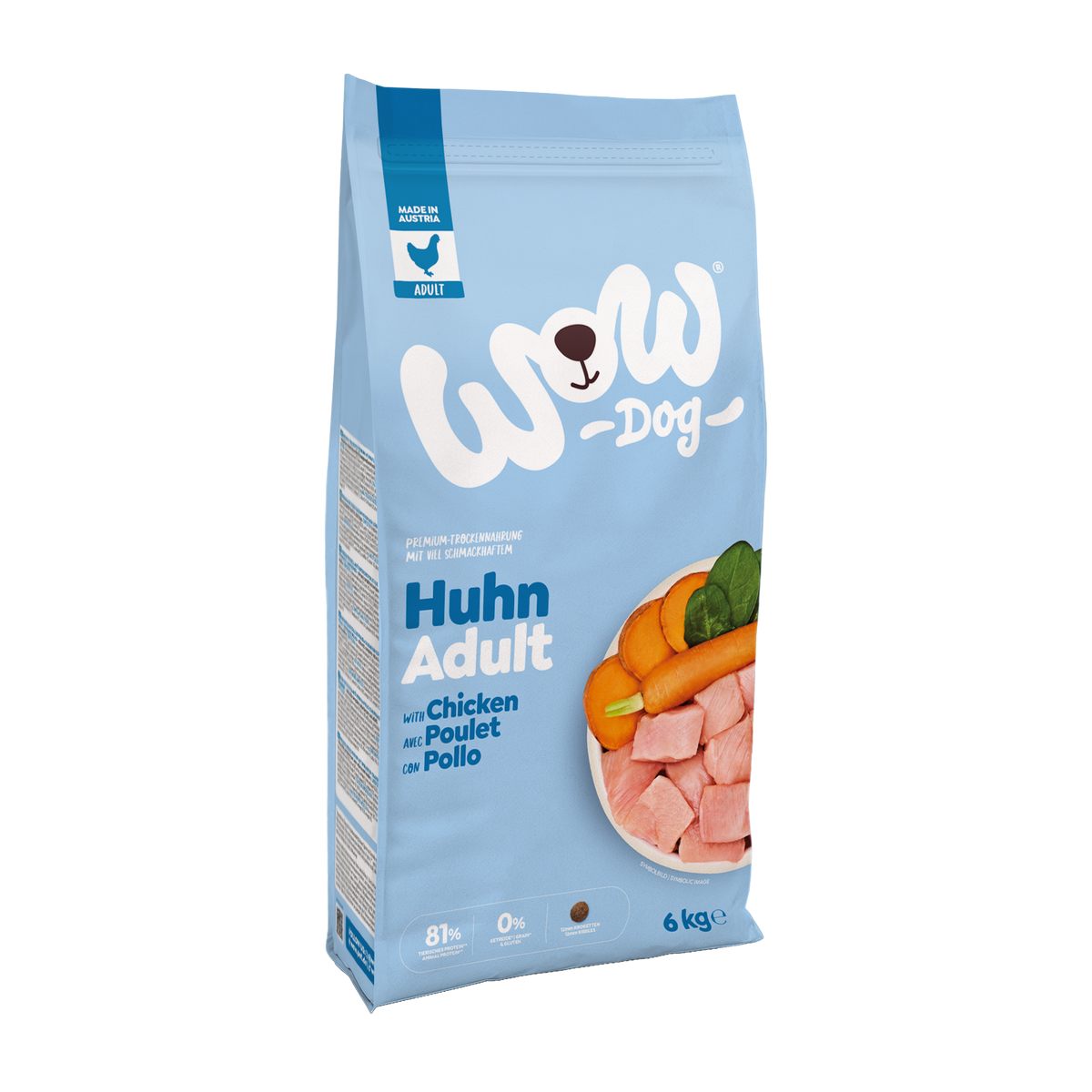 WOW TORRFODER VUXEN Kyckling 6kg
