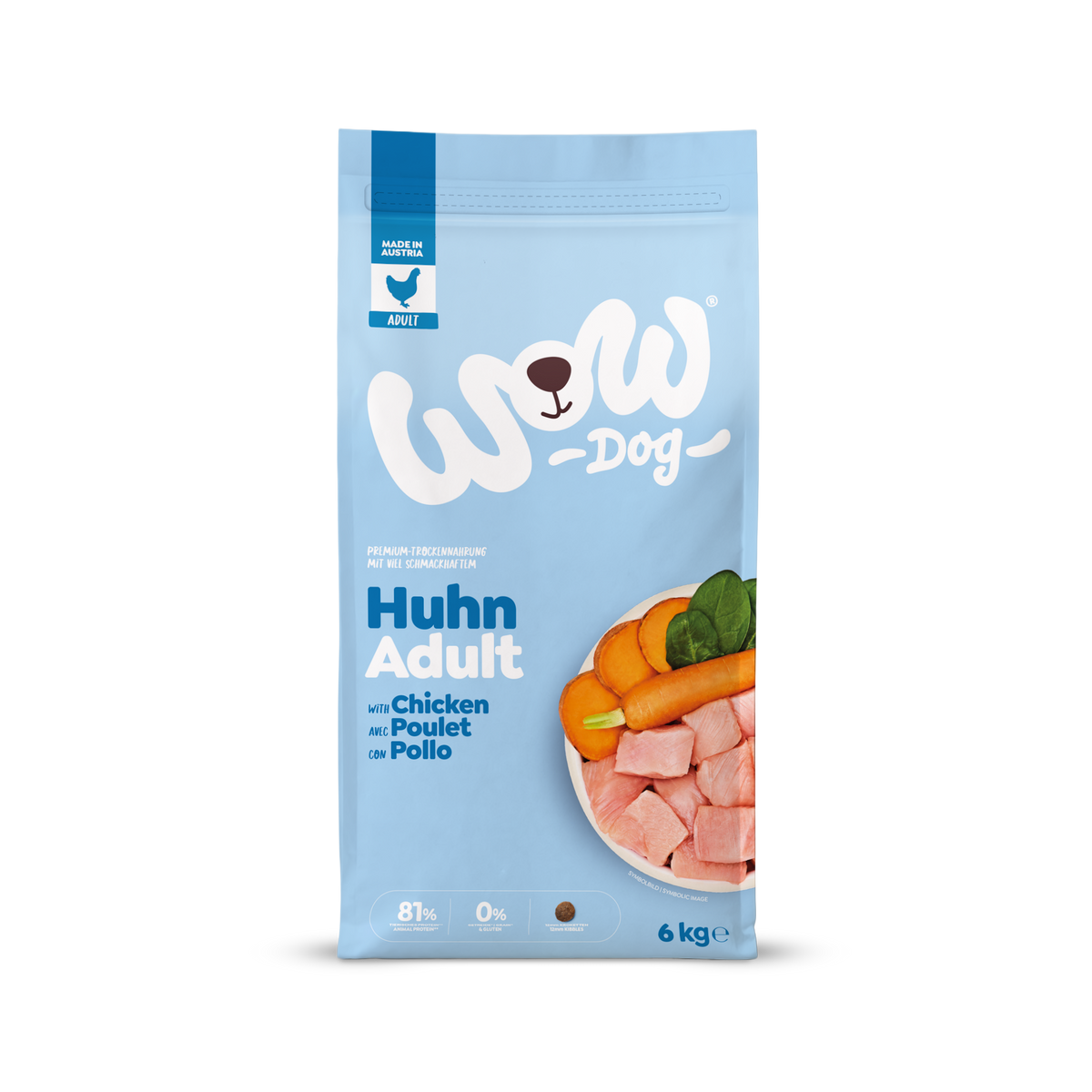 WOW TORRFODER VUXEN Kyckling 6kg