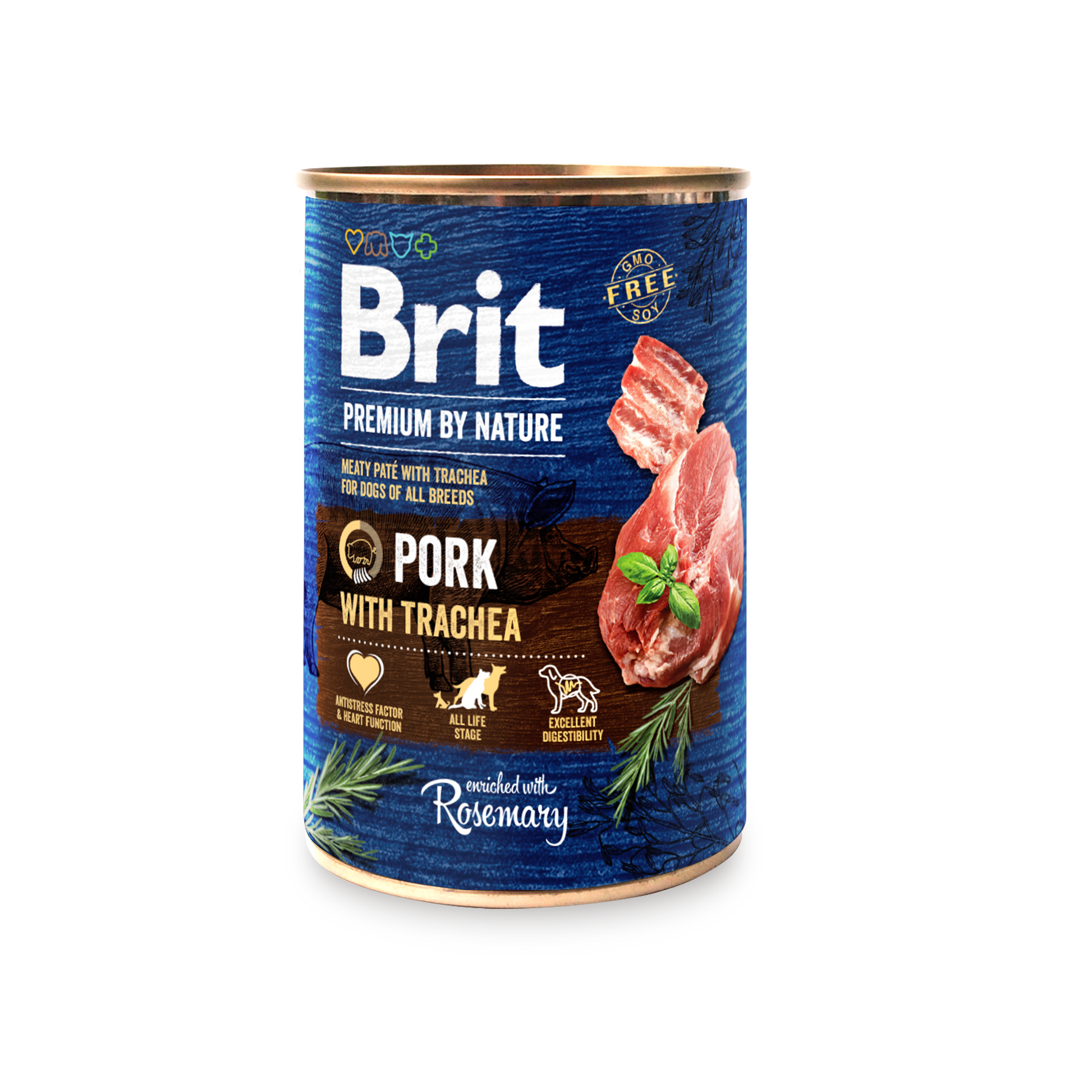 Brit PbN Fläsk & Strupe 400g