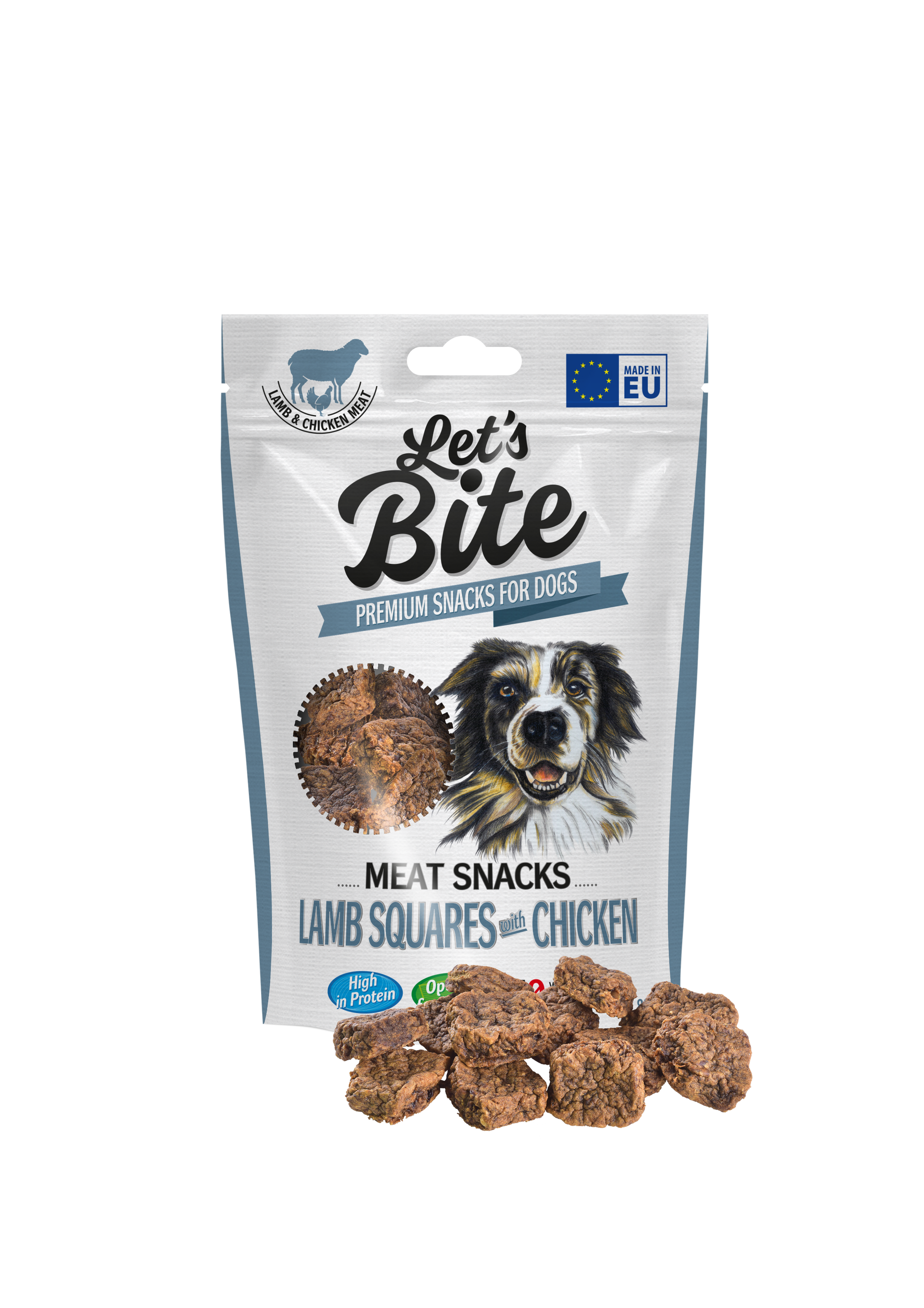 Let´s Bite Meat Snacks. Lammrutor med kyckling 80g