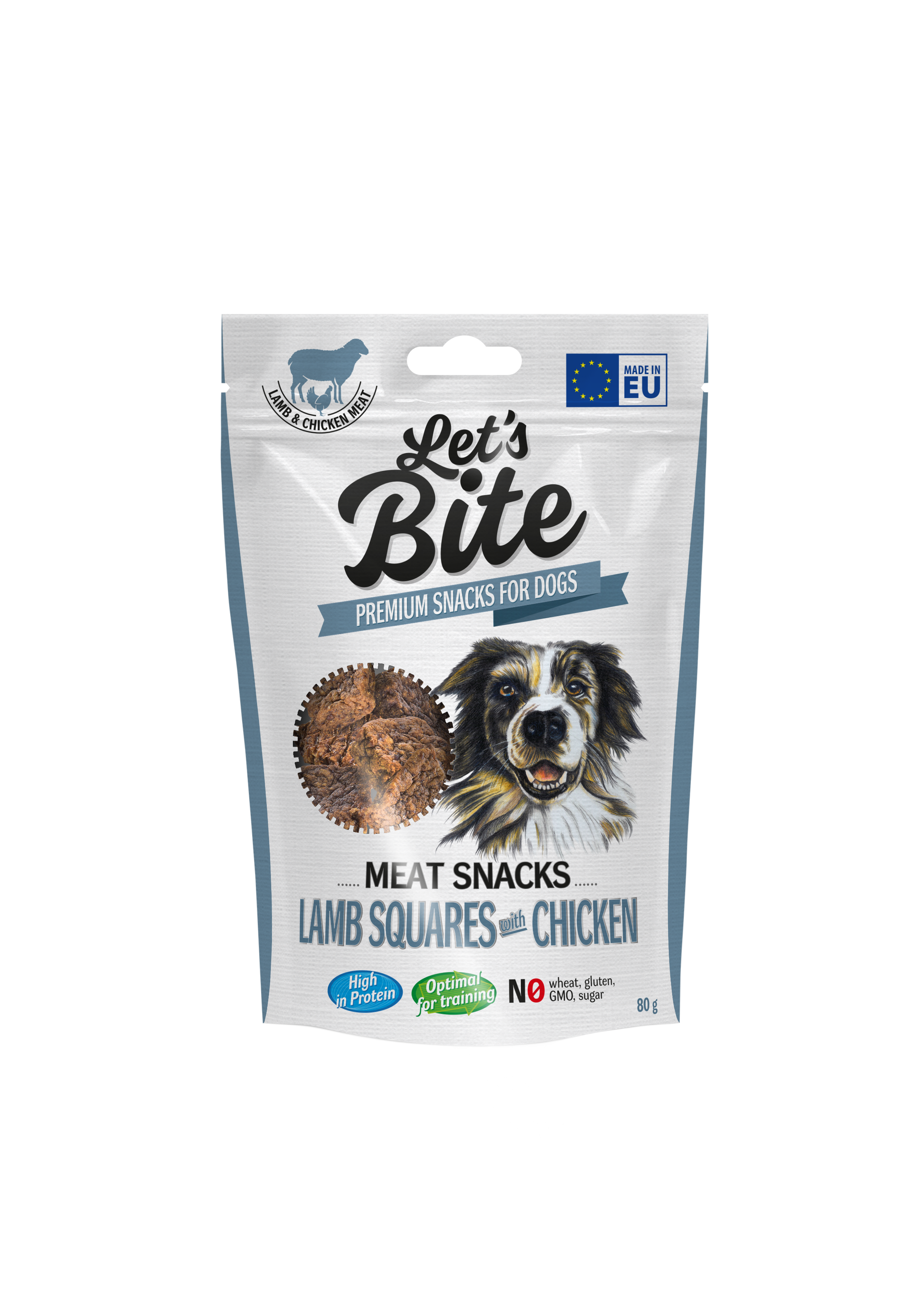 Let´s Bite Meat Snacks. Lammrutor med kyckling 80g