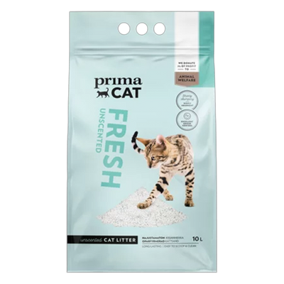 PC Fresh Unscented Kattsand, Vit 10L