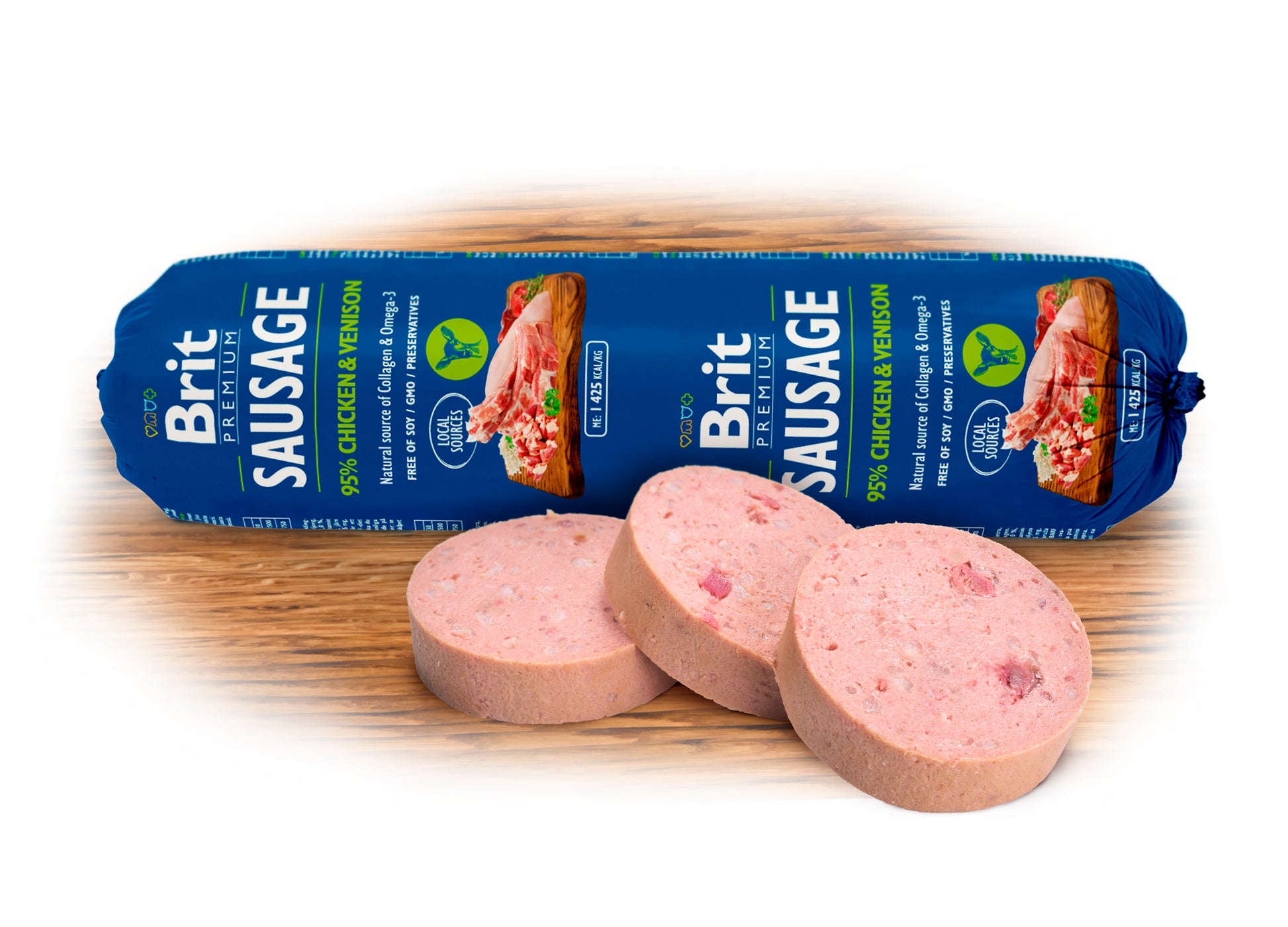 Brit Premium Korv Kyckling & Vilt 800g