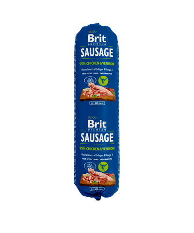 Brit Premium Korv Kyckling & Vilt 800g