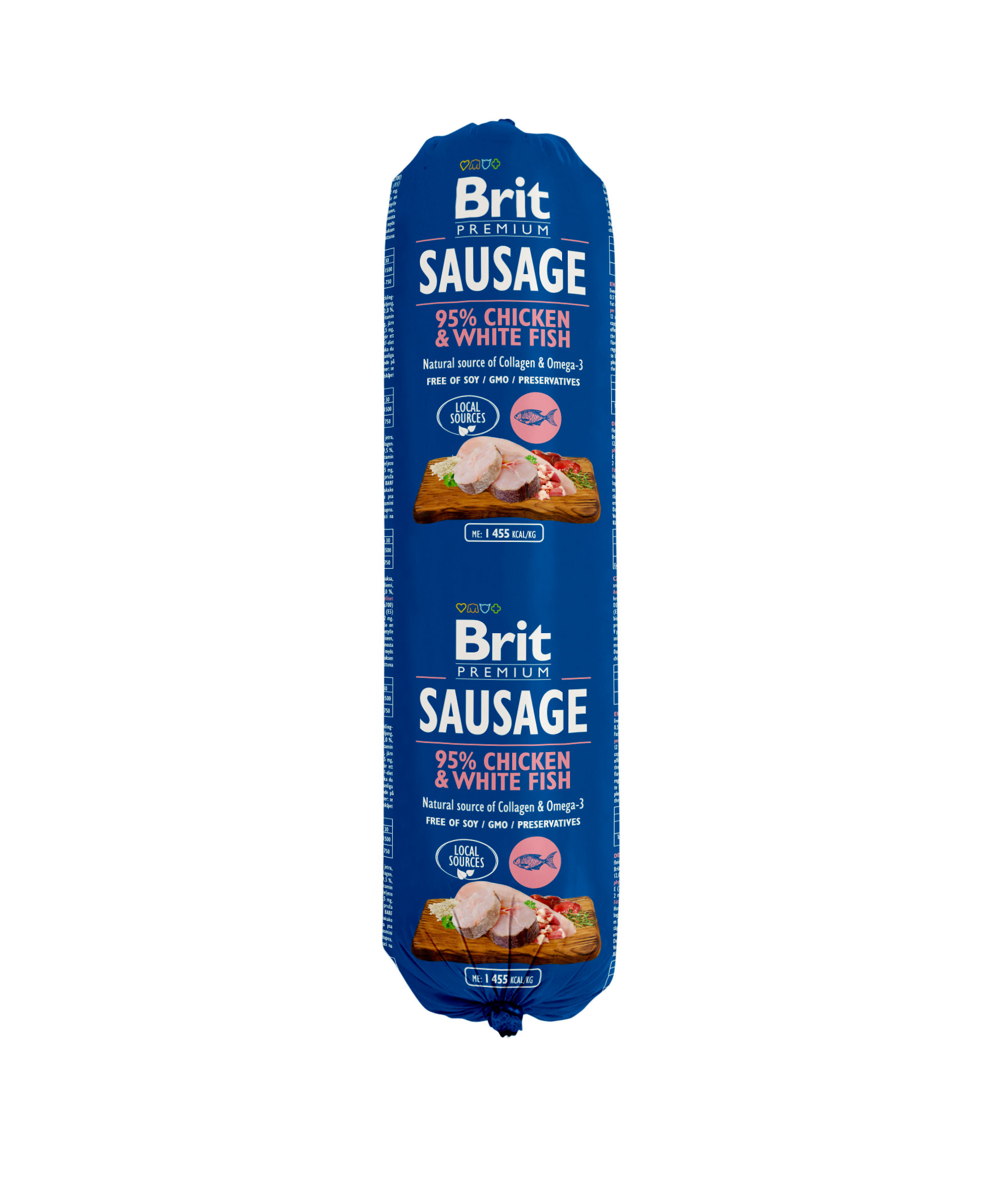 Brit Premium Korv Kyckling & Vit fisk 800g