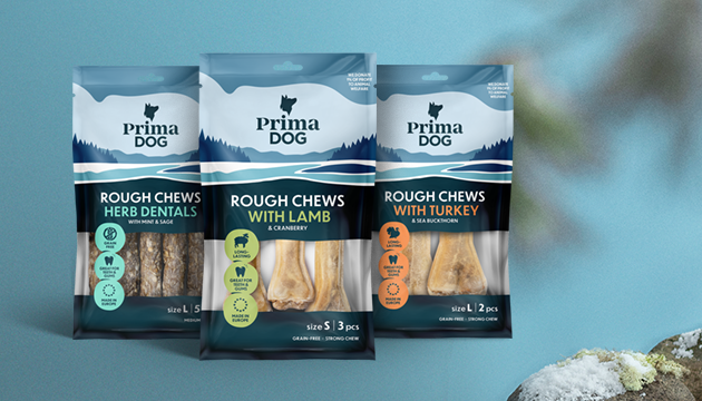 PD Rough Chews Kalkon & Havtorn S 10cm, 105g