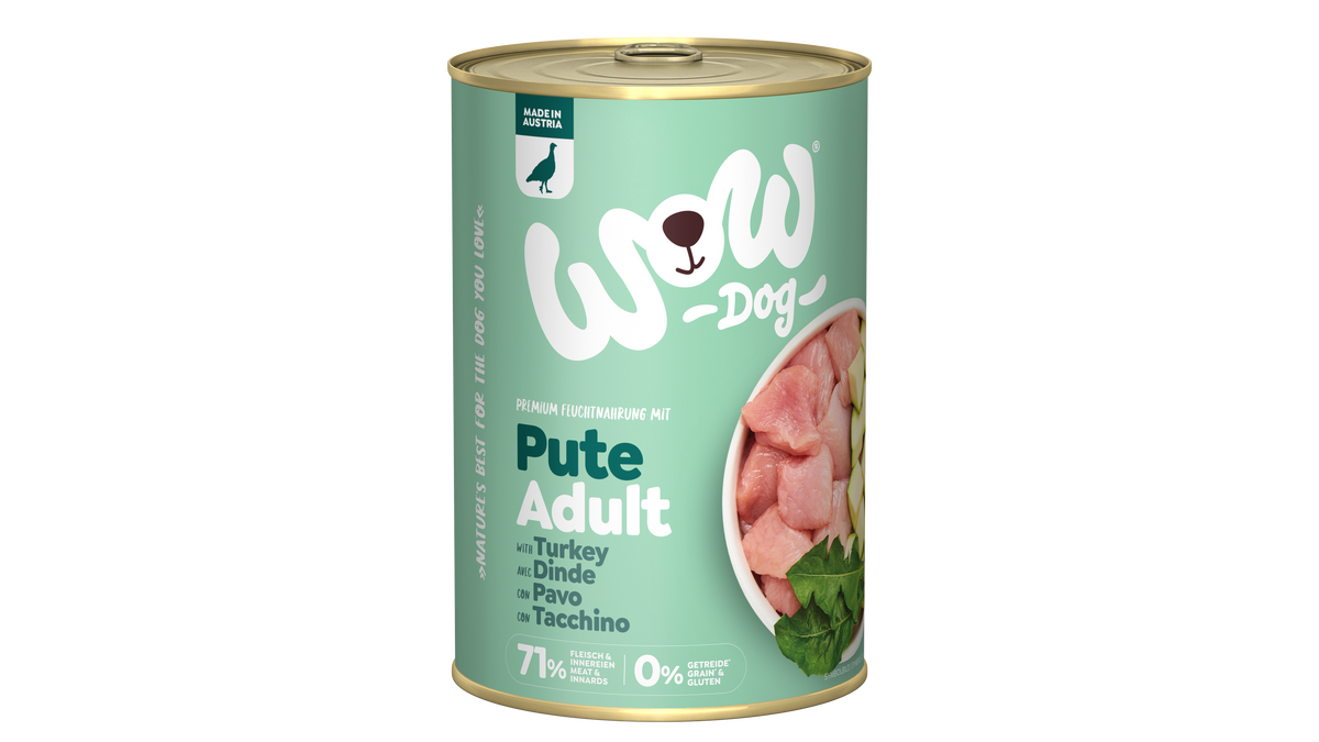 WOW DOG VUXEN Kalkon 400g