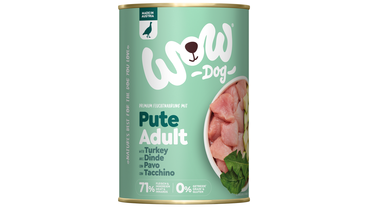 WOW DOG VUXEN Kalkon 400g