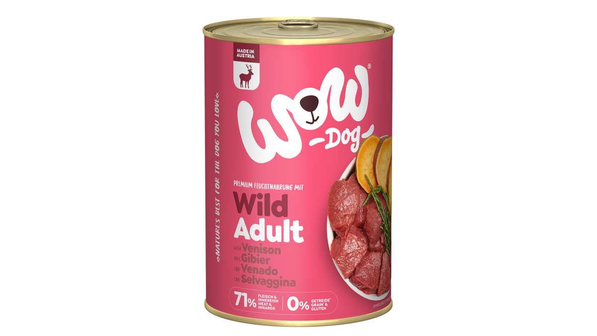 WOW DOG VUXEN Vilt 400g