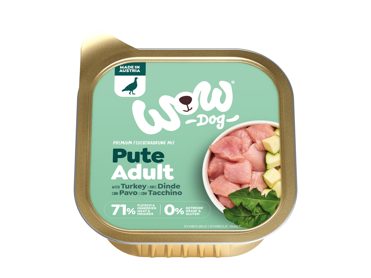 WOW DOG VUXEN Kalkon 150g
