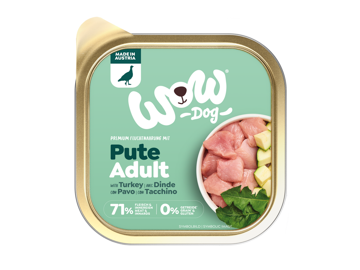 WOW DOG VUXEN Kalkon 150g