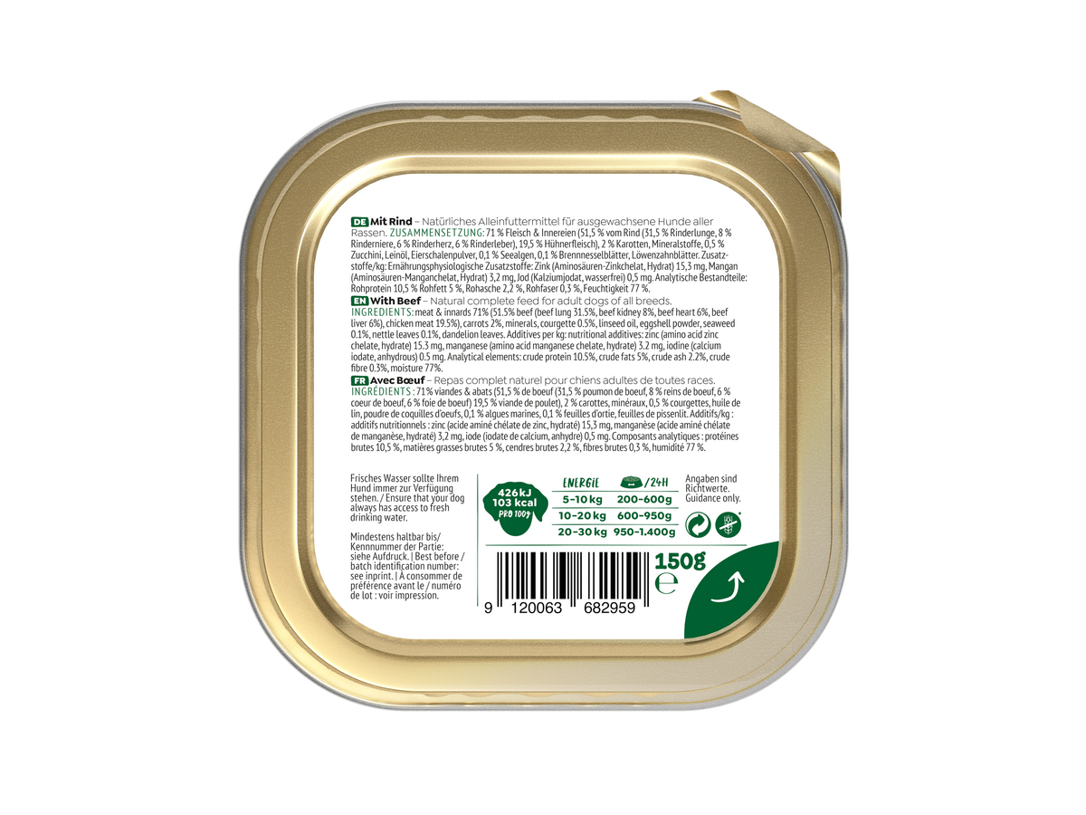 WOW DOG VUXEN Biff 150g