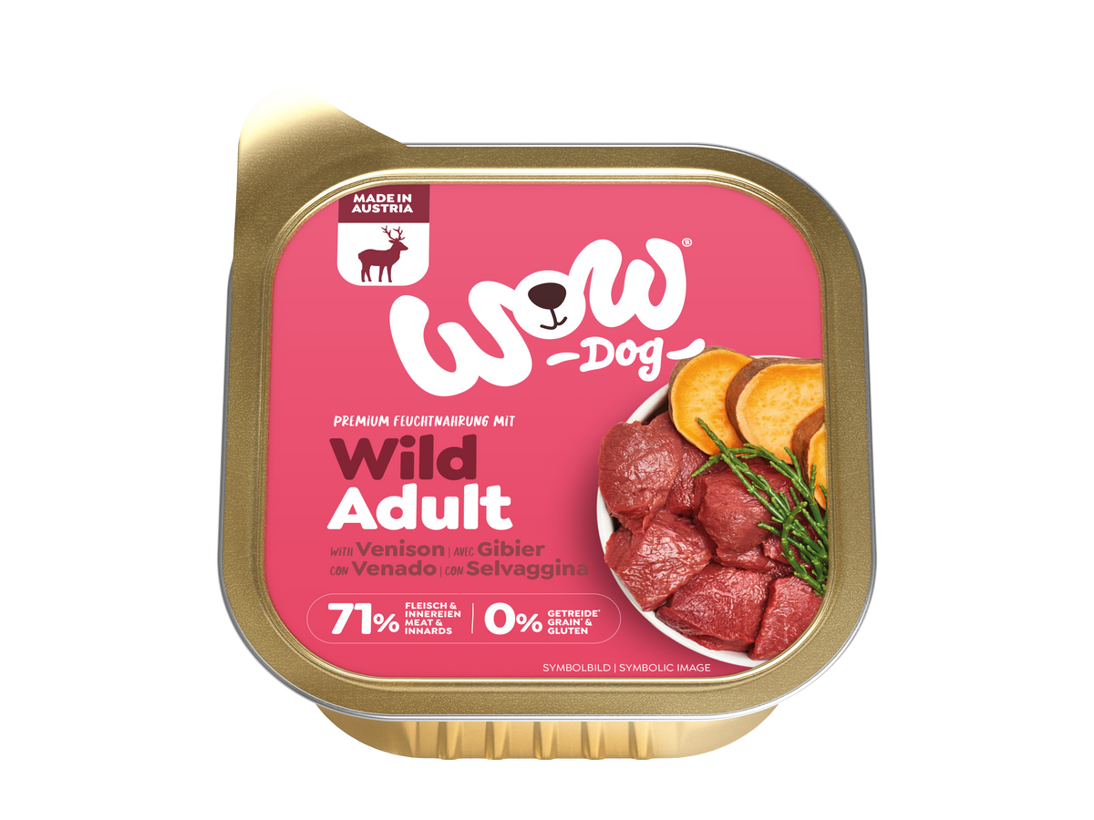 WOW DOG VUXEN Vilt 150g